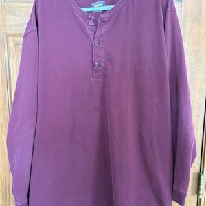 The Foundry Supply Co. Maroon Long Sleeve Henley